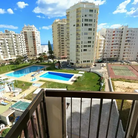Algarve T1 Apartment W Balcony And Sea View In Armacao De Pera Exterior photo
